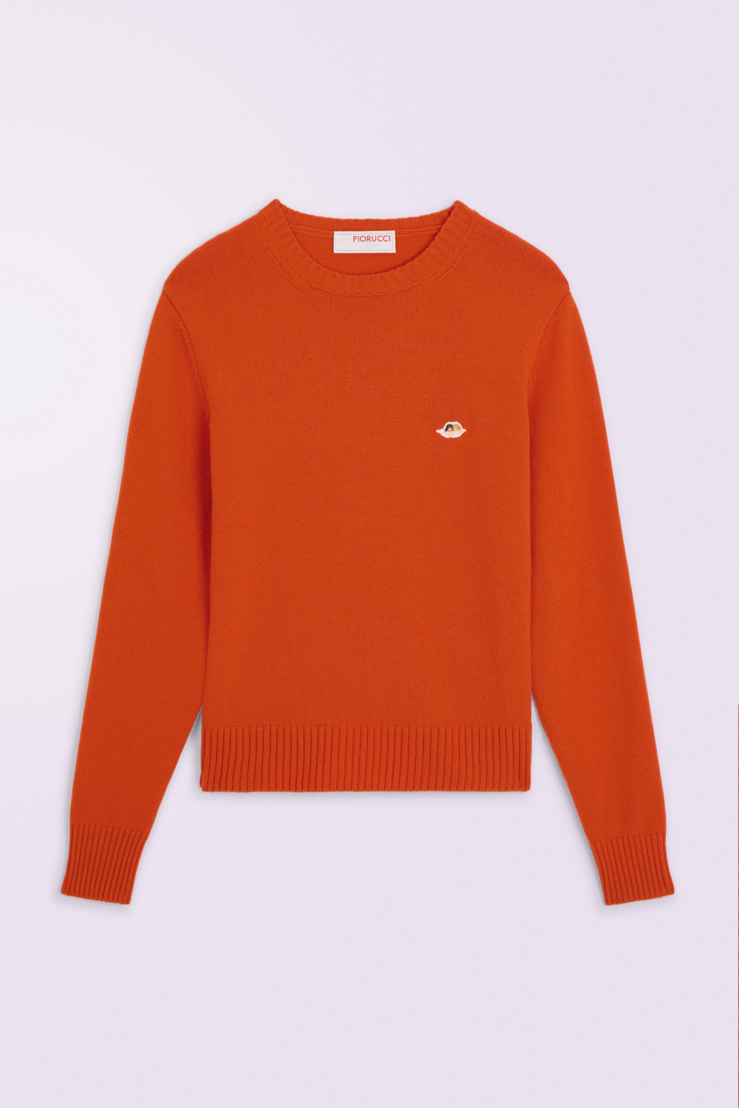 Angels Patch Knit Jumper Orange